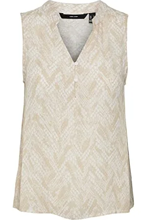 VERO MODA Damen Vmclaire Menny Sl WVN Ga Top, , XS EU