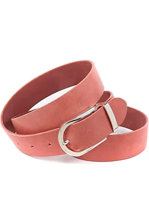 Anthoni Crown Damen Ledergürtel Gürtel, Pink, 80