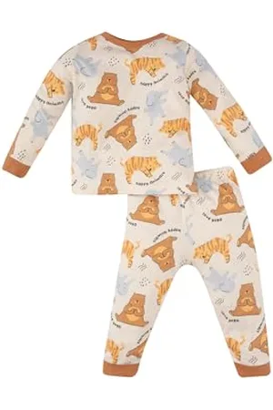DeFacto Schlafanzüge für Baby Jungen, Pyjama Baby Jungen, Bekleidungssets für Baby-Jungen Gemütliche Nachtwäsche für die Kleinen Helden, ,12-18 Monate