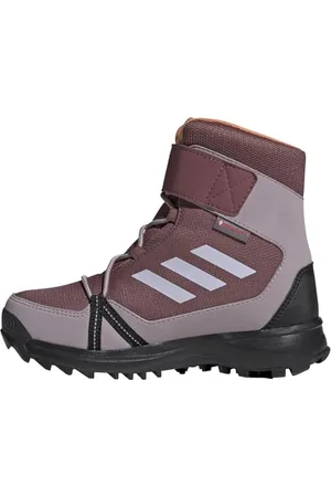 adidas Terrex Snow Hook-and-Loop Cold.RDY Winter Shoes Trailrunning-Schuhe, Quiet Crimson/Silver Dawn/Amber Tint, 31 EU
