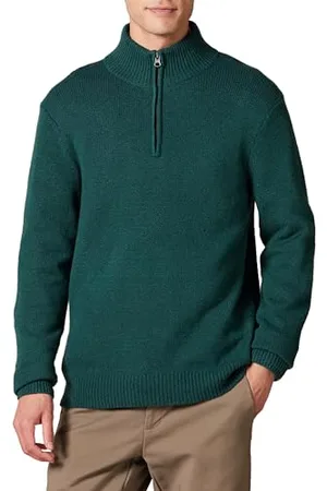 Amazon Herren Soft-Touch-Pullover mit Viertelreißverschluss und Langen Ärmeln, , XL