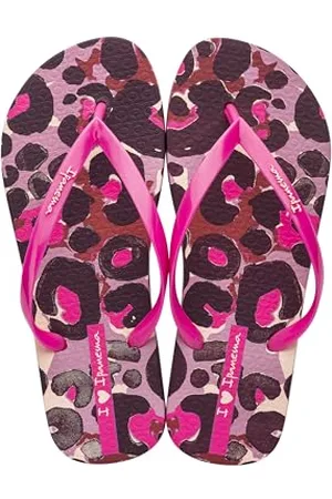 Ipanema Damen ANIMALE Print II FEM Flipflop, BEIGE/PINK, 43 EU