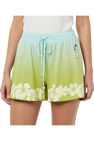 Women secret Damen Shorts 100% Baumwolle Batikmuster Snoopy Lässige Hose, , XS