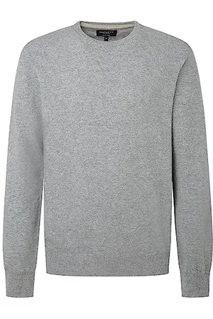 Hackett Herren Merino Cash Mix Crew Pullover, , L