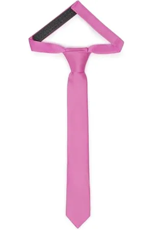Ladeheid Kinder Krawatte für Jungen - Eleganter matter Look, Vorgebunden mit einem Klettverschluß, Perfekt für besondere Anlässe - Stilvolle Ansteckkrawatte TKM (31cm x 4cm, )