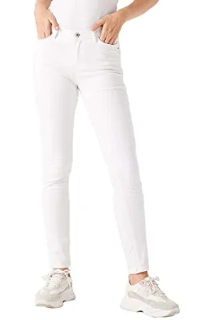 Garcia Damen Pants Non Denim Lässige Hose, White, 32