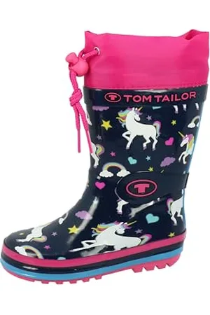 TOM TAILOR Jungen Mädchen 4275301 Gummistiefel, Navy-pink, 30 EU