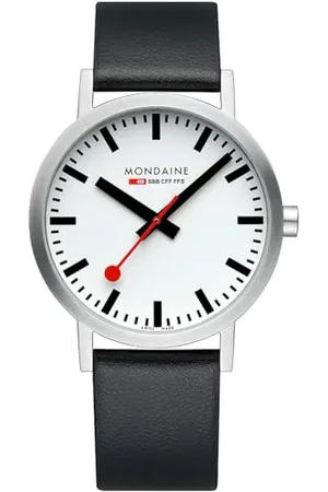 Mondaine Herren Analog Quarz Uhr mit Leder Armband A660.30360.16SBBV