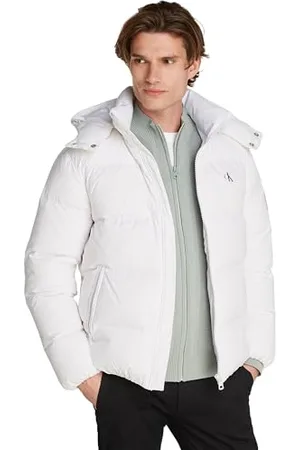 Calvin Klein Herren Pufferjacke Essentials Down Jacket mit Kapuze , ,XXL