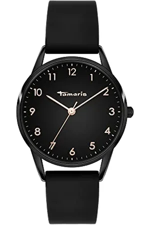 Tamaris Damen Analog Quarz Uhr mit Silikon Armband TT-0122-PQ