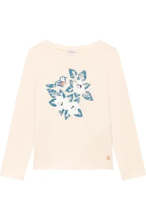 Petit Bateau Mädchen Langarm-T-Shirt, , 5 Jahre