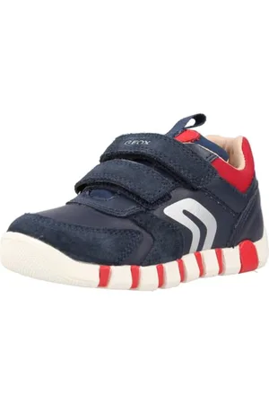 Geox Baby-Jungen B IUPIDOO Boy D Sneaker, Navy/RED, 18 EU
