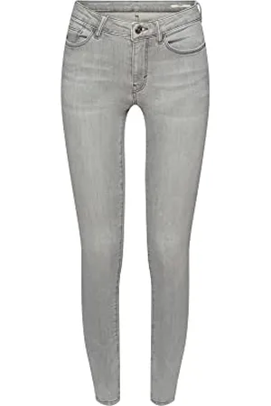 ESPRIT Damen 993ee1b302 Jeans, 923/Grey Light Wash, 24W / 34L