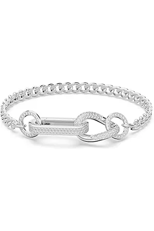 Swarovski Dextera Armband, Rhodiniertes Damenarmband mit Strahlenden Kristallen