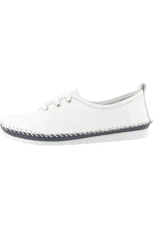Andrea Conti Damen Schnürer Sneaker, weiß/blau, 41 EU