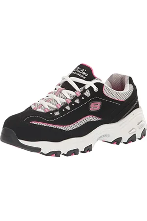 Skechers Damen Sneaker D´Lites BIGGEST FAN, Schwarz (Black (Bkwp)), M US