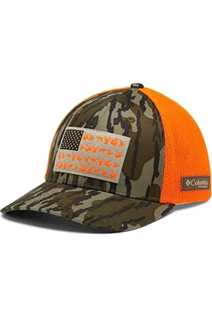 Columbia Unisex-Erwachsene PHG Camo Mesh Ball Cap Verschluss, Mossy Oak Bottomland, Blaze Game Flag, L/XL