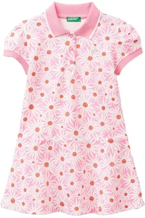 Benetton Mädchen und Mädchen 3lrygv00v Kleid, , 2 Jahre