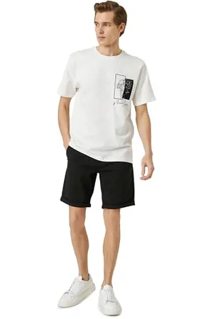 Koton Men Basic Bermuda Shorts Cotton Pocket Detailed Buttoned