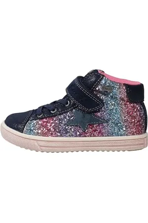Lurchi Sneaker Sanna-TEX, Farbe:Navy-Rainbow Glitter, Größe:34