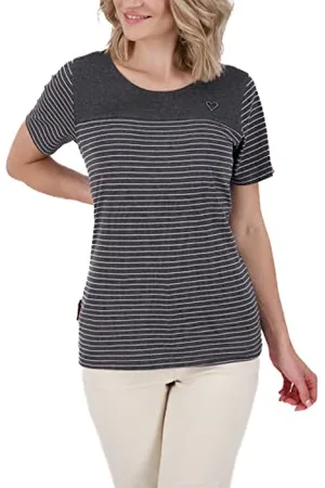 alife kickin ALIFE and Kickin InessaAK Z Shirt – Damen T-Shirt – Bequemes Kurzarm Shirt für Alltag & Freizeit – Perfekt für Sommer & Übergangszeiten XL