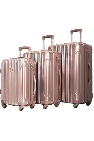 Kensie Damen Alma Hardside Spinner Gepäck, Roségold, 3-Piece Set (20/24/28), Alma Hardside Trolley