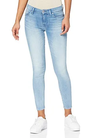 7 for all Mankind Damen The Crop Bair Mirage Skinny Jeans, , 31W / 28L EU