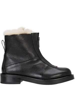 HUGO BOSS Damen Helena FurBiker-GR Stiefeletten 38