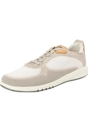 Geox Herren U AERANTIS A Sneaker, White/LT Grey, 43 EU
