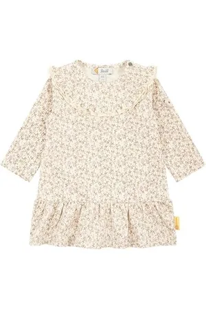 Steiff Kleid EU Größe 86 , Mädchen Kleid, Babykleid für jeden Anlass, lockere und Bequeme Passform, Langarm Kleid, waschmaschinenfest