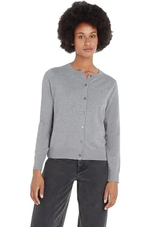 Tommy Hilfiger Damen Cardigan Jersey Stitch Cardigan Elegant, , L