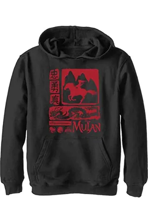 Disney Mulan: Live Action - Mulan Block YTH Hoodie Black 7/8