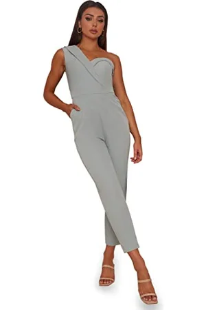 Chi Chi London Damen One Shoulder Jumpsuit in , 16, , 44, 16 (UK)