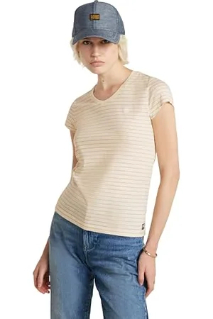 G-Star RAW Damen Eyben Slim V-Neck Top 2.0, , XXS