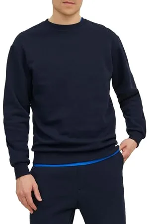 JACK & JONES Male Sweatshirt mit Rundhals Einfarbig Sweatshirt mit Rundhals