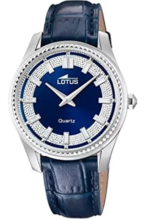 Lotus Damen Armbanduhr aus Edelstahl und Leder in der Farbe 38mm, Wasserdichtigkeit: 5Bar, 18899/3