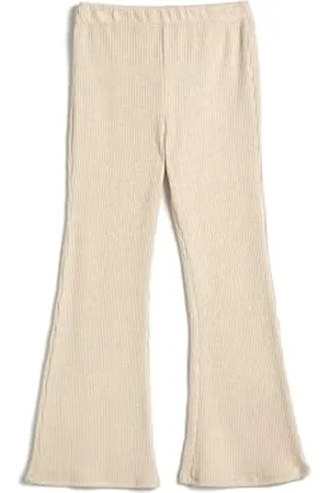 Koton Girls Flare Trousers Ribbed Elastic Waistband