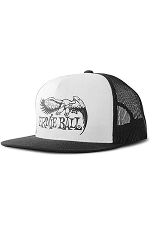 Ernie Ball Black with White Front and Black Eagle Logo Hat