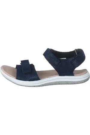 Viking Helle Metallic, Mädchen Slingback Sandalen, Blau (Navy 5), 21 EU (4.5 UK)
