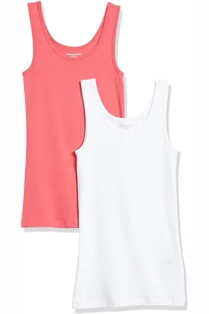 Amazon Damen Tanktop schlanke Passform, 2er-Pack, , XS