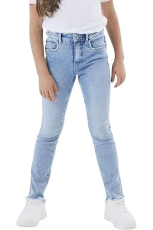 NAME IT Mädchen Nkfpolly Hw Skinny Jeans 3173- Au Noos, , 146