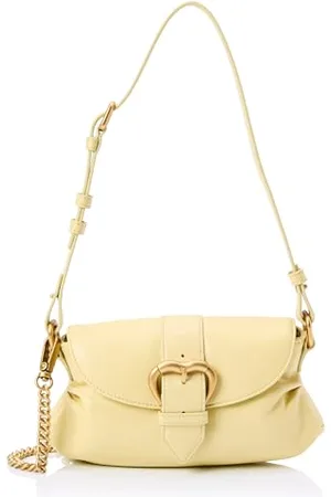 Pinko Damen Jolene Shoulder Mini Kalbsleder Crystal Tasche
