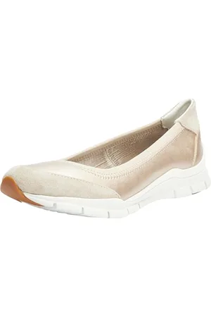 Geox D Sukie A Loafer, LT Gold/Sand, 40 EU