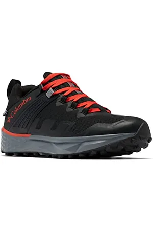 Columbia Herren Facet 75 Outdry wasserdichte Wanderschuhe, Schwarz (Black x Fiery Red), 41.5 EU