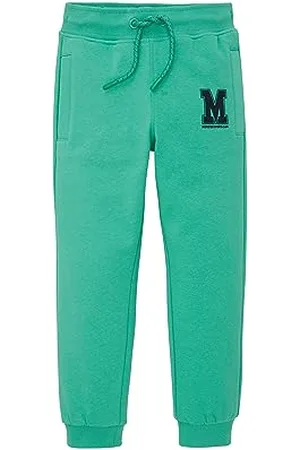 TOM TAILOR Jungen 1037717 Sweathose mit Print, 32262-bright Grass Green, 92/98