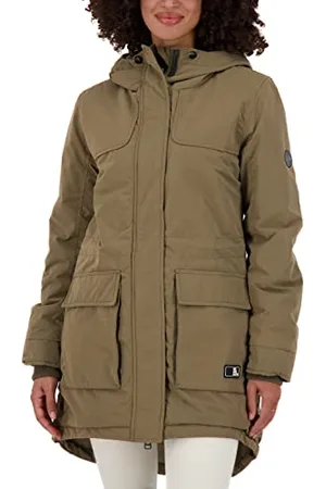alife kickin ALIFE and Kickin CharlizeAK A Coat – Damen Winterjacke Parka – Mantel mit Kapuze – Perfekt für Kalte Tage, Herbst & Winter – Robuste Jacke M
