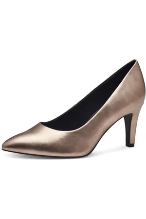 QS by s.Oliver Damen Pumps Spitz Elegant, Metallisch , 38 EU