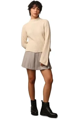 JDY Damen justy Tine L/S Hn Slit KNT Noos Strickpullover, , S EU