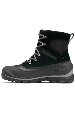 sorel Herren Buxton Lace Boot WP wasserdichte Schneestiefel, Black/Quarry 2024/2025, 43 EU
