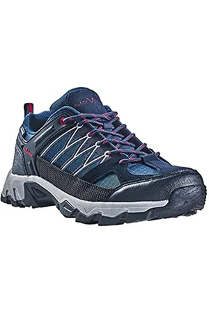 Black Crevice Herren Trekkingschuhe, Wasserdicht, Low, blau/rot, 46